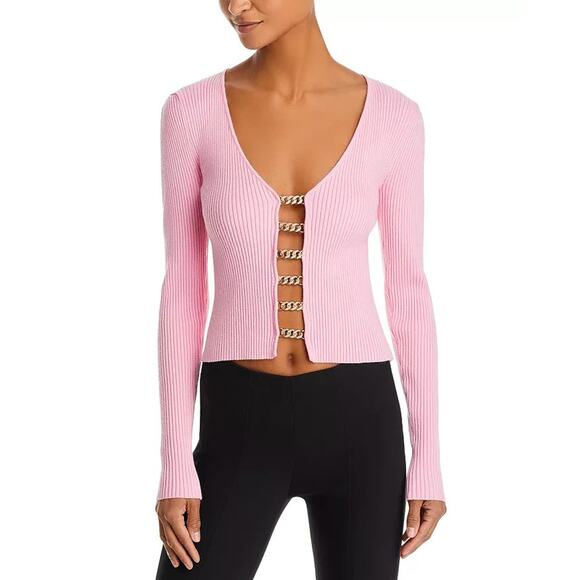 New W/Tag Generation Love Light Pink Ribbed Francine Sweater Top Medium - Picture 1 of 7